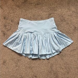 Gold Hinge Women’s Pleated Tennis Skirt - Light Blue - S